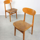 Vintage Italian Leatherette Dining Chairs, set of 3