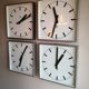 Industrial wall clock, Czechoslovakia station Pragotron 60