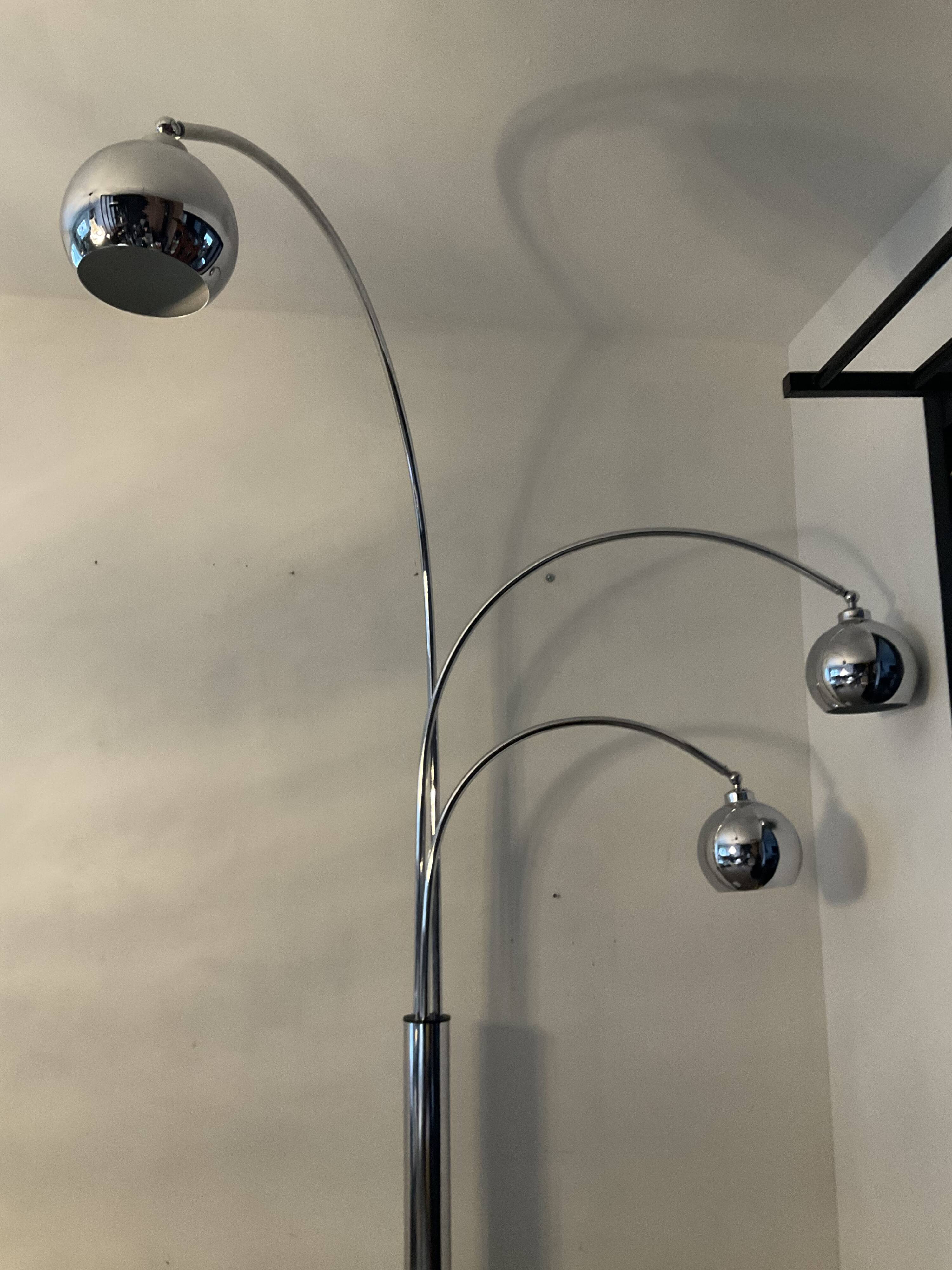 Lampadaire Muguet vintage années 70