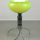 Lampadaire en verre vert vert italien du milieu du siècle