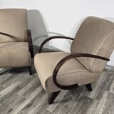 Armchairs by Jindrich Halabala, 1940s, Set of 2