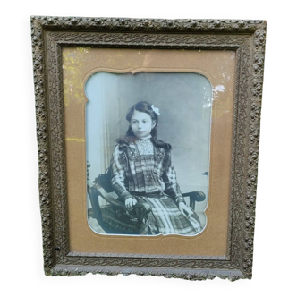 Framed young girl portrait