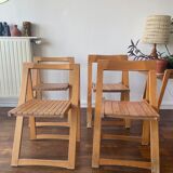 Quatre chaises pliantes