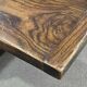 English monastery table with extensions from the late 19th century in elm and oak.