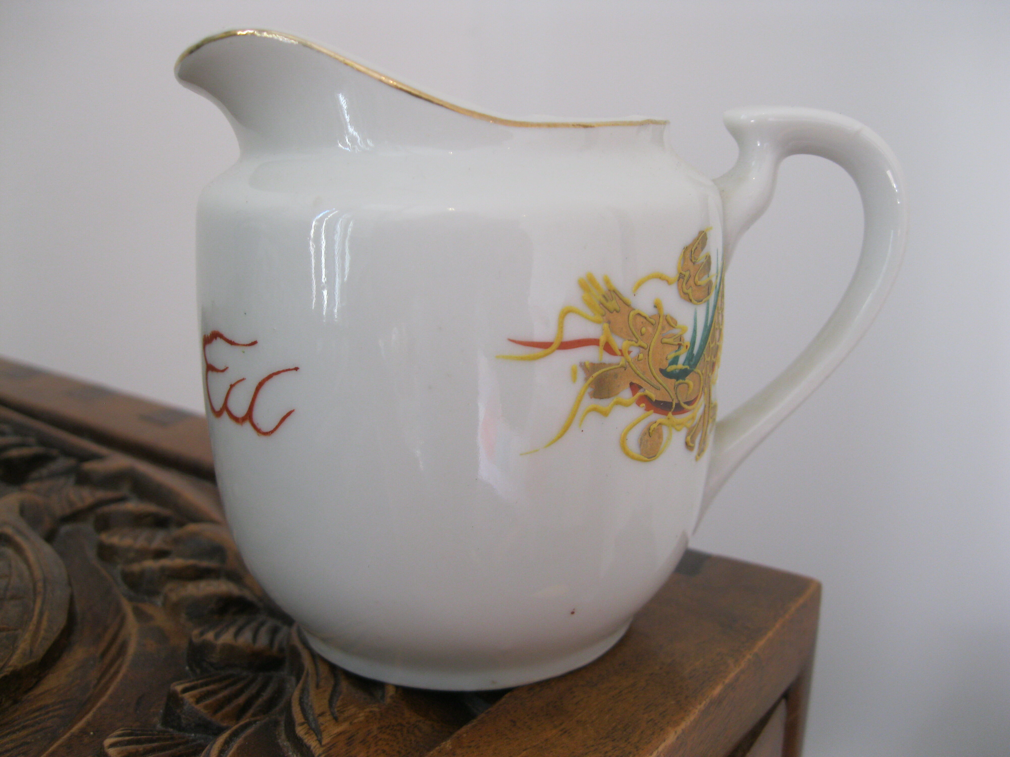 Asia geisha dragon porcelain tea set