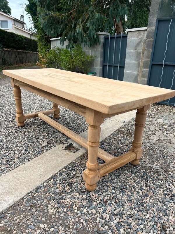 Table de ferme bois massif