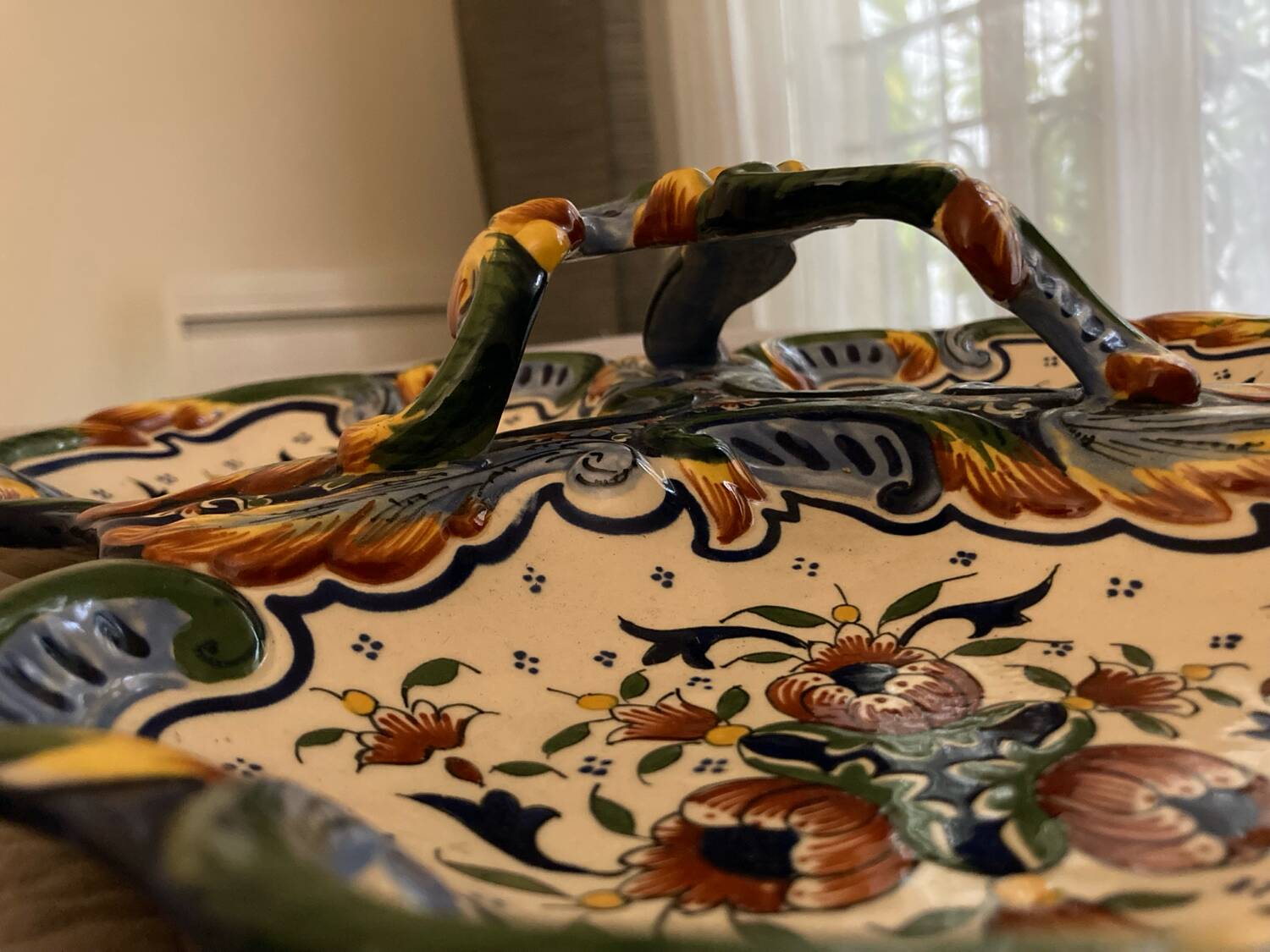 Serving dish in old Rouen