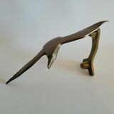 Door knocker in bronze or brass bird seagull deco marine