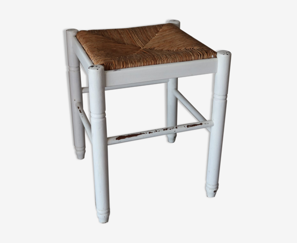 Tabouret paillé vintage