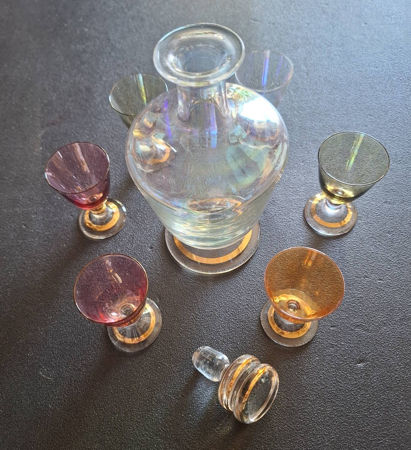 Art Deco liqueur service