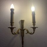 Lot de 2 appliques murales style Louis XV en bronze dorée