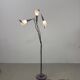 Lampadaire artisanal en métal patiné, années 1980