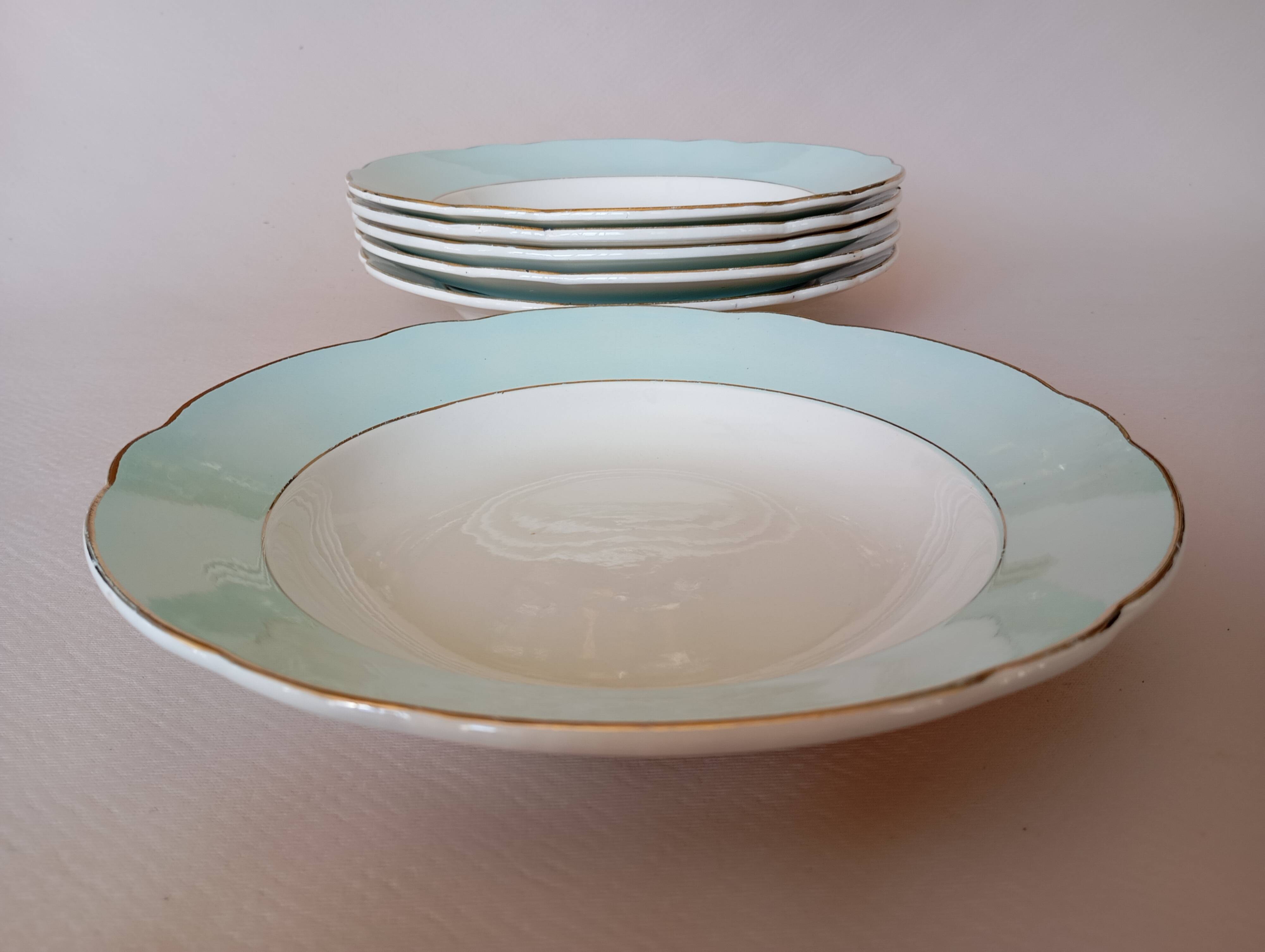 6 soup plates “Henri” Sarreguemines & Digoin