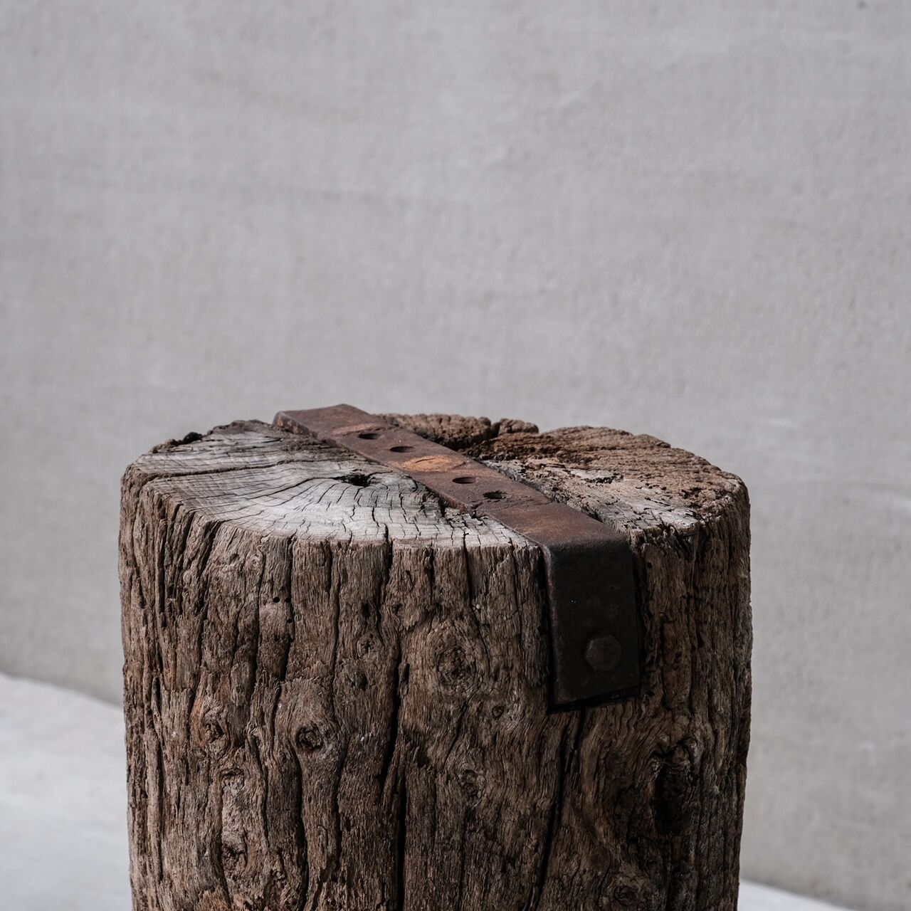 Pair of spanish wooden pedestals