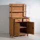 Antique pine dresser – European rustic furniture with shelves – circa 1940