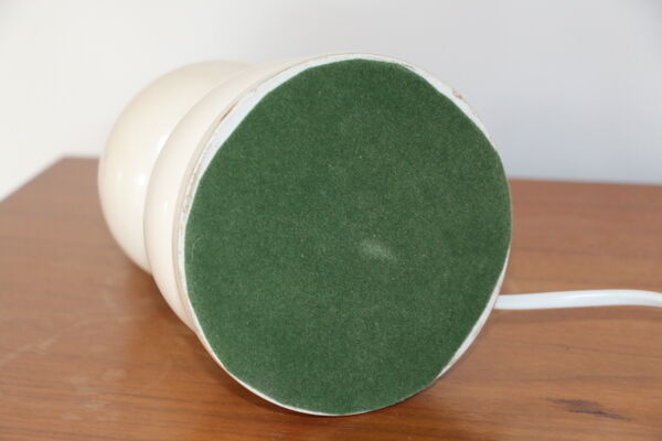 Lampe bois blanc avec abat-jour corde