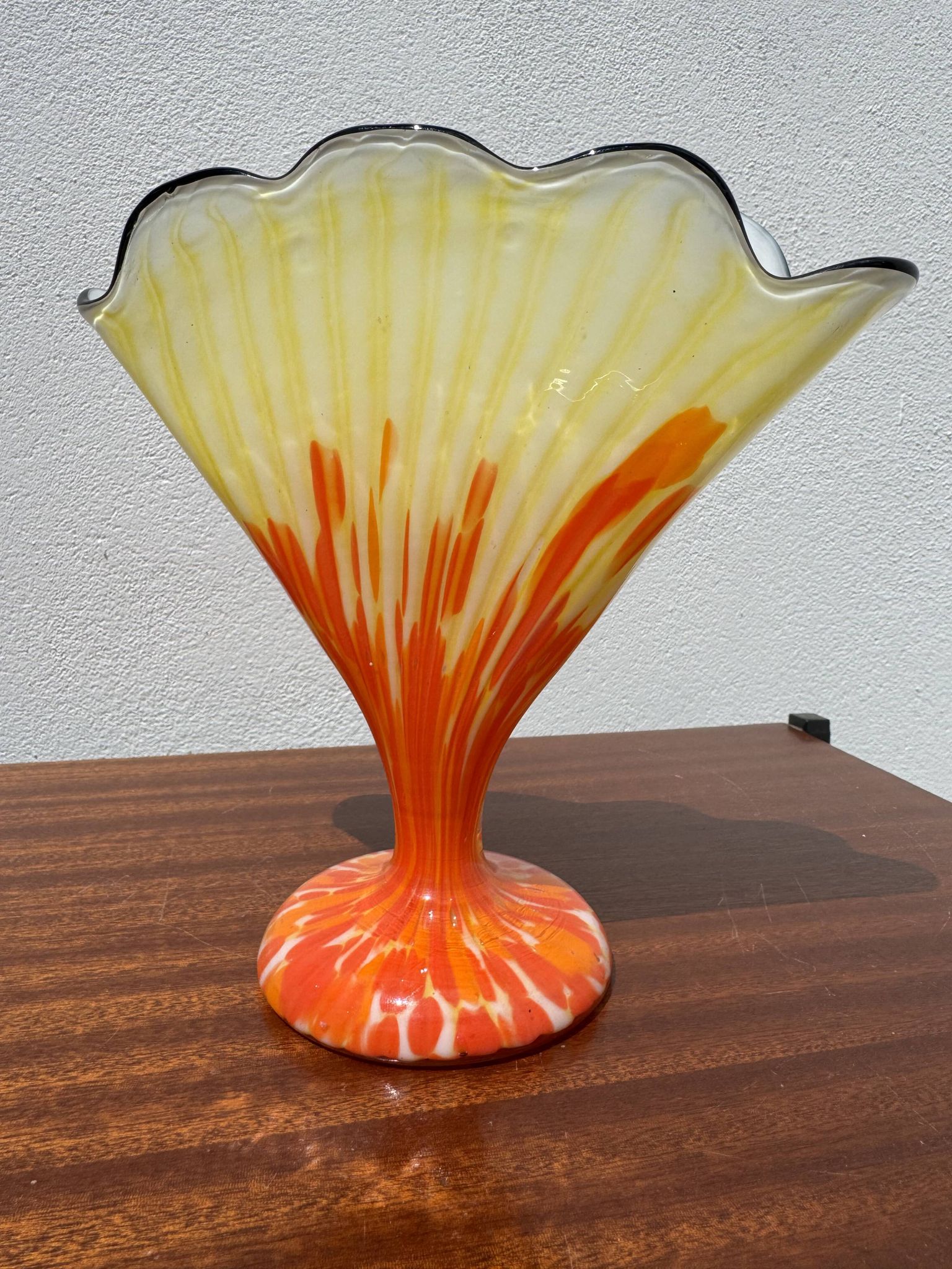 Vase éventail Franz Welz Art Déco
