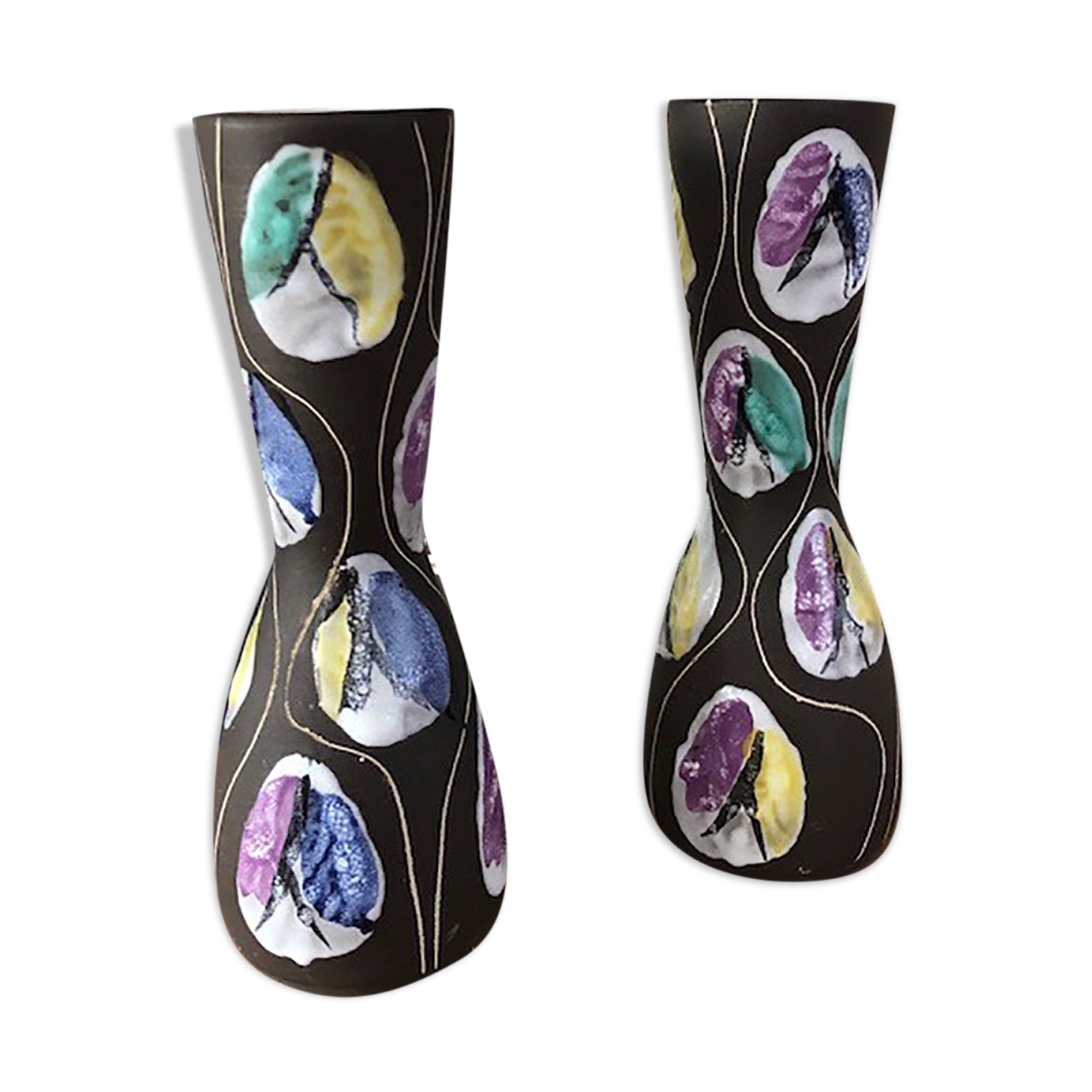 Vases Diabolo West Germany