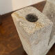 Three-light chandelier in cellular concrete