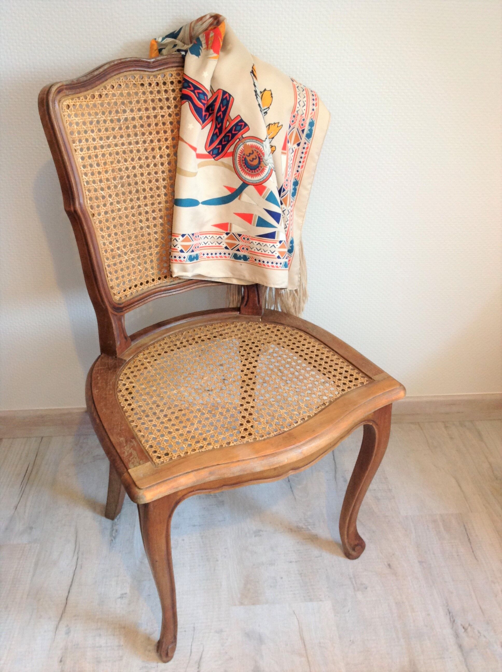 Louis XV style canned chair