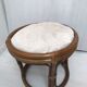 Rattan armchair with its footrest 70s