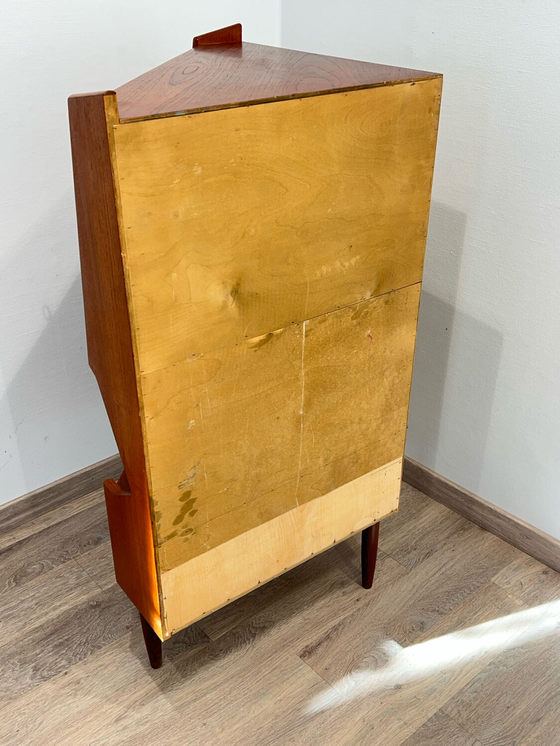 Scandinavian corner unit in teak, Danish design