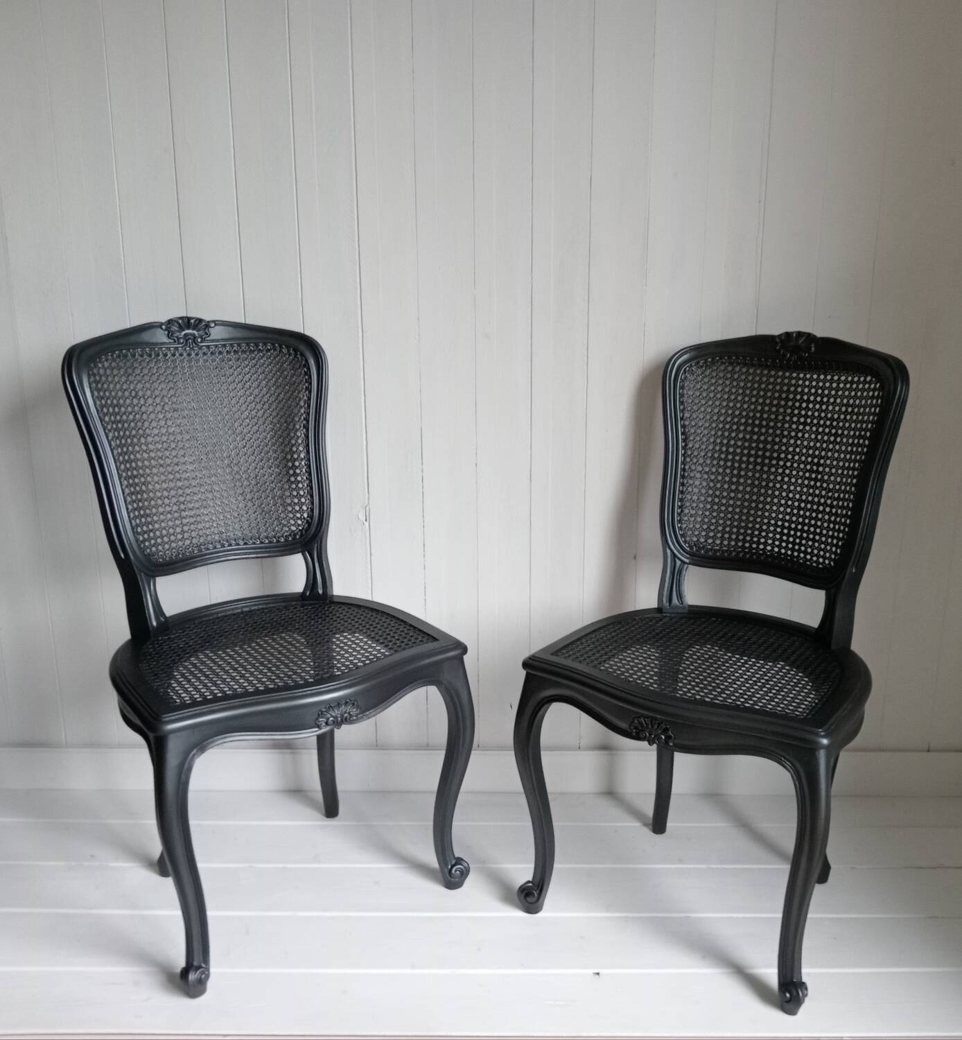 Pair of cane chairs