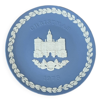 Wedgwood blue jasperware Christmas plate