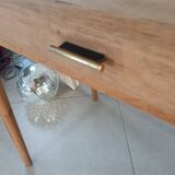 Raw wood desk, 1960s