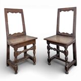 Pair of Lorraine chairs in oak