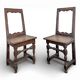 Paire de chaises Lorraine en chêne