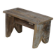 Vintage handcrafted raw foot stool