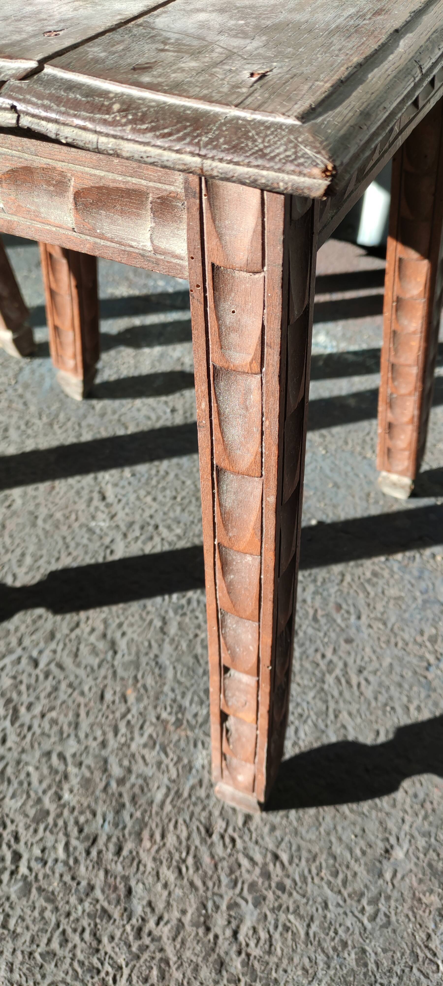 Pair of wooden stools