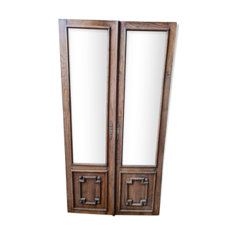 Pair of glass doors