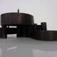 Brutalist Bronze Candleholder by Manfred Bergmeister for Ebersberg, Germany, 1960s