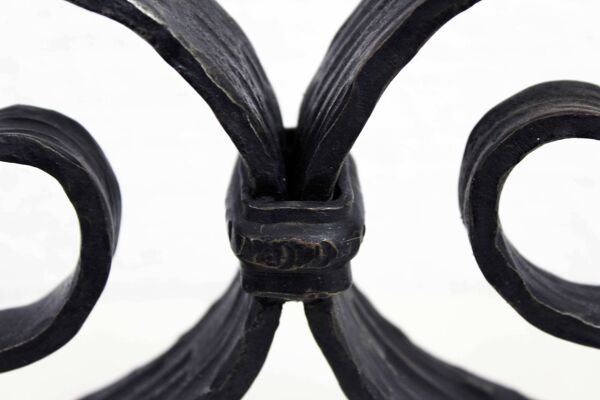 Grand chandelier à 4 feux en fer