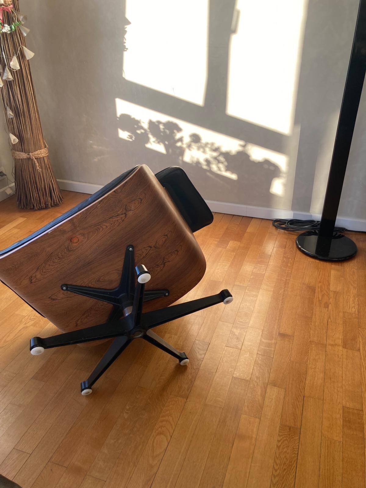 lounge chair and ottoman by Ray and Charles Eames