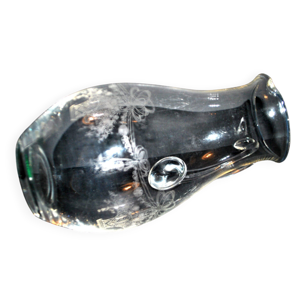 Pichet carafe ancien panier ruban Louis XVI gravure acide pantogravure