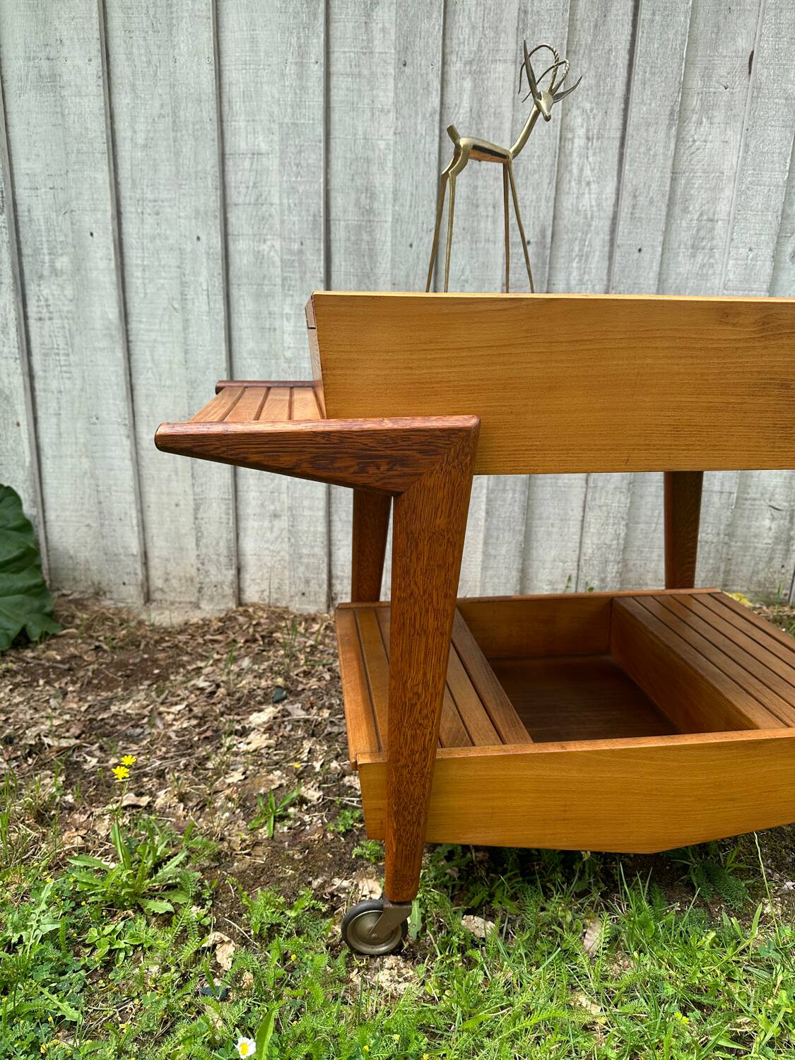 Chariot de bar vintage français 1950