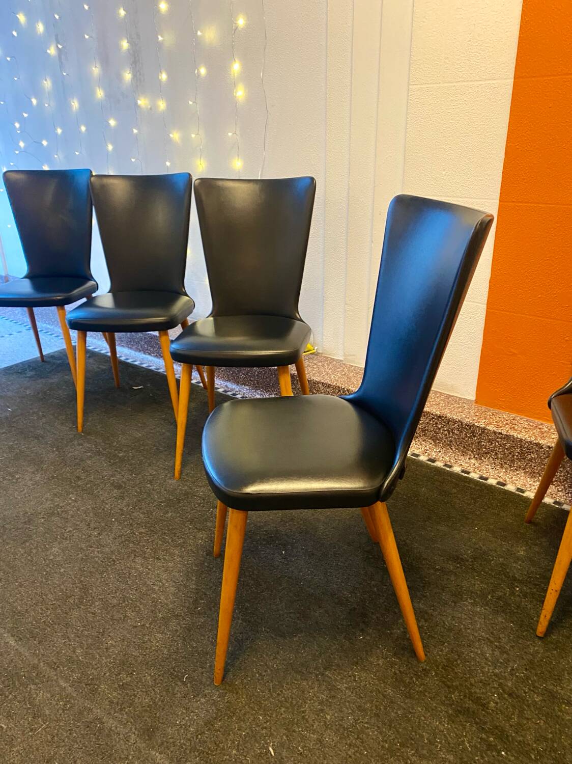 Set of 6 Essor chairs by Baumann 1960