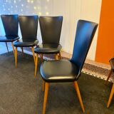 Set of 6 Essor chairs by Baumann 1960