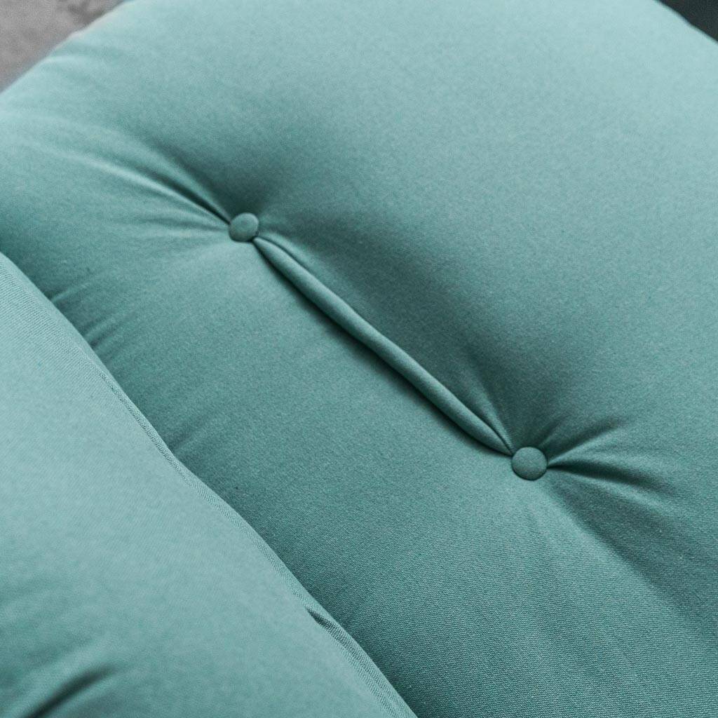 Pair of Saporiti armchairs in fabric and leather, 1970s vintage modernism