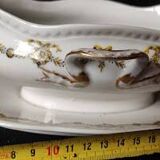 Like new! 1960/70/Laurel crown/Limoges/garland decoration/gravy boat
