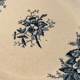 12 old blue dessert plates Eglantines Iron Land HB and Co.