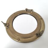 Mirror porthole brass diameter 20cm