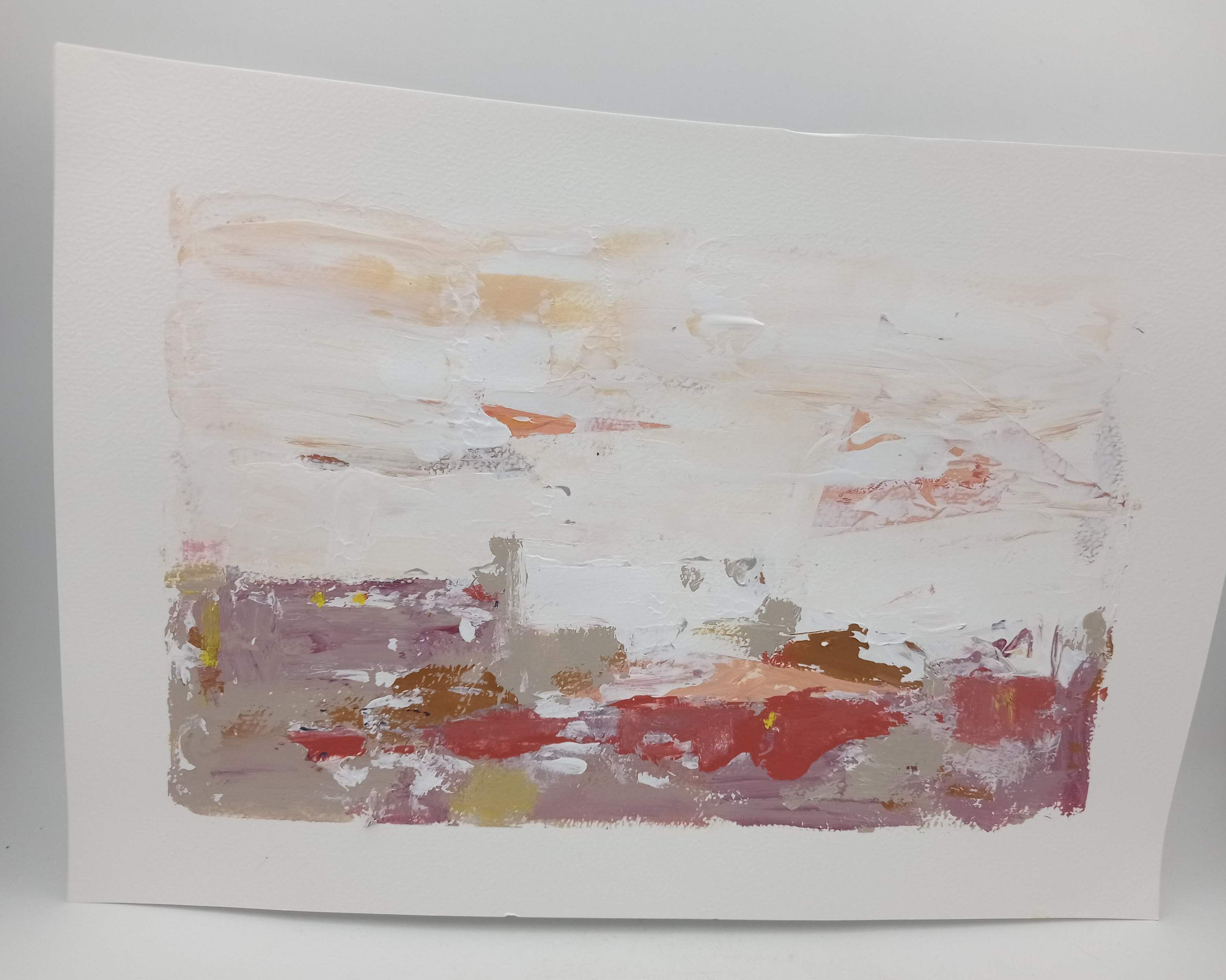 Abstract landscape painting