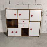 Vintage Scandinavian children's bookcase sideboard