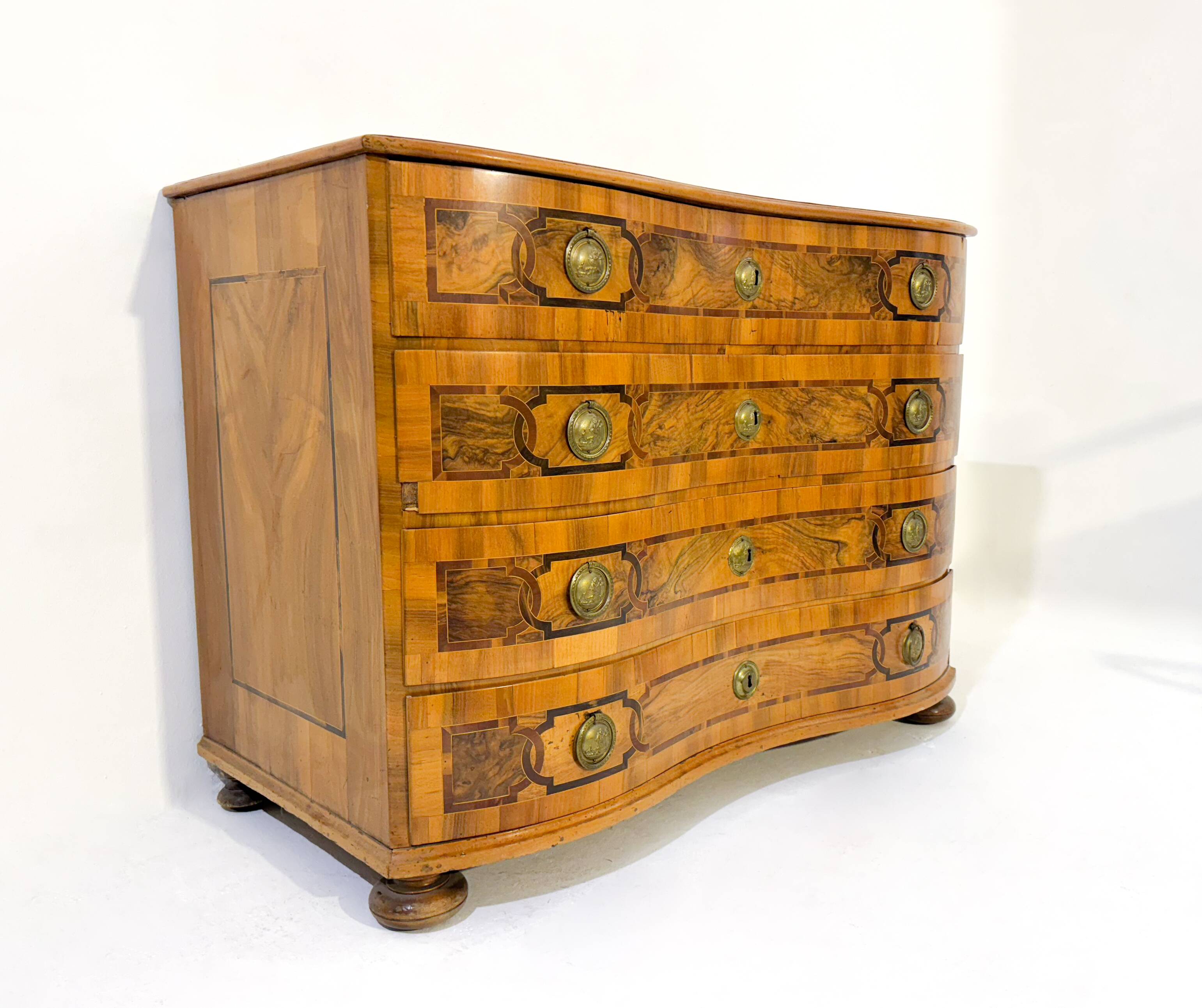 18th Century German Walnut Chest of Drawers