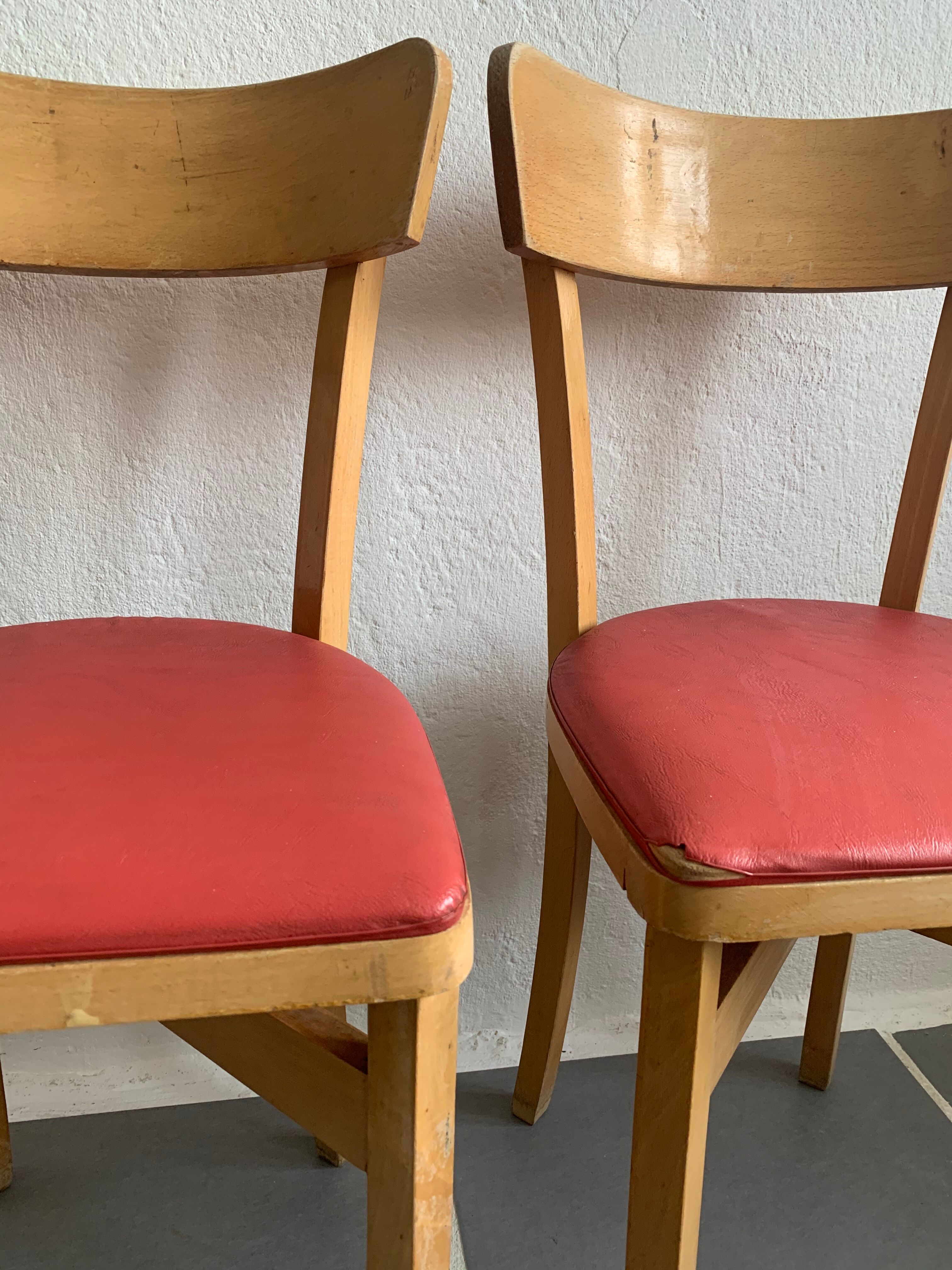 4 chaises bistrot vintage Baumann