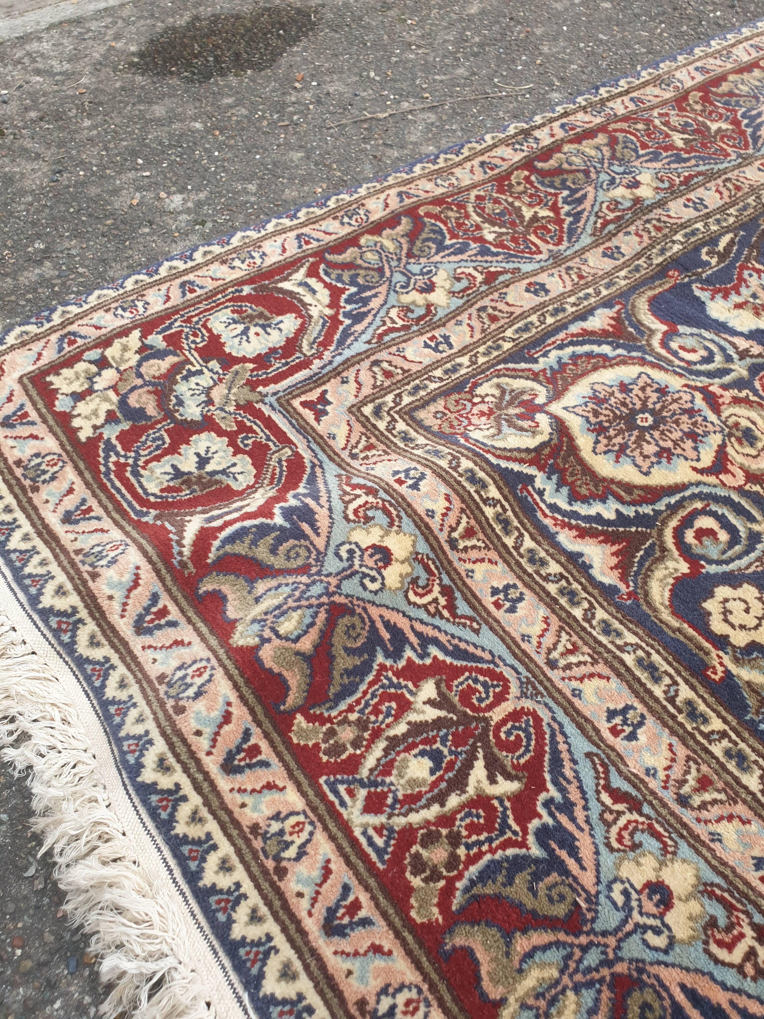 Persian silk wool rug